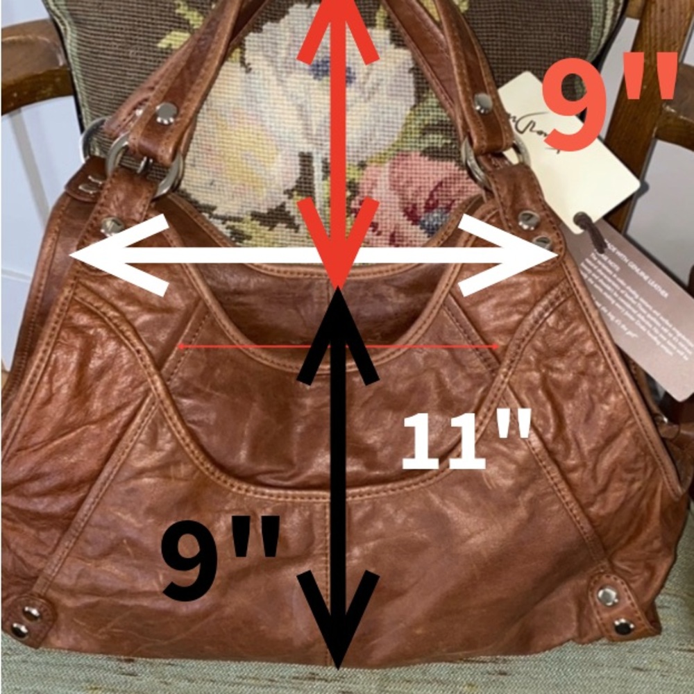 Junior Drake Whiskey Leather Shoulder Bag - Picture 12 of 13